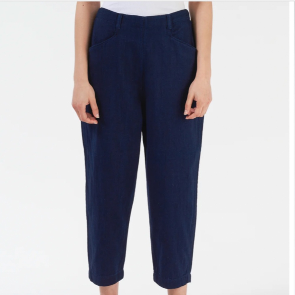 TOAST Alix Twill Trousers - Indigo - Women's UK 10